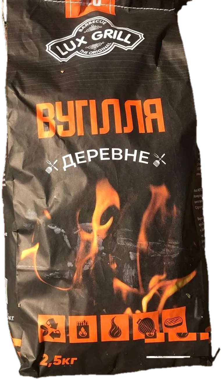Мішок деревного вугілля LUX GRILL, 2,5 кг